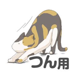tortoiseshell cat's sticker for Tsun