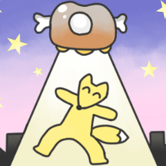 にこにこ狐