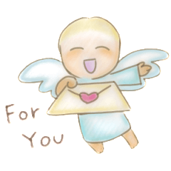 Angel kids Sticker-the English version
