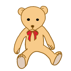 Bear doll sticker
