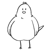Scribble of bird