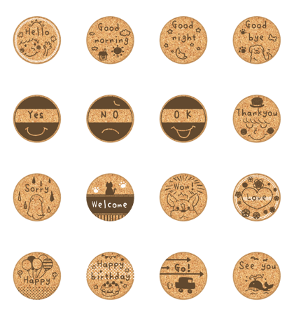 Cork Sticker