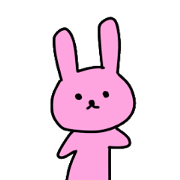 bear and rabbit sticker ! !