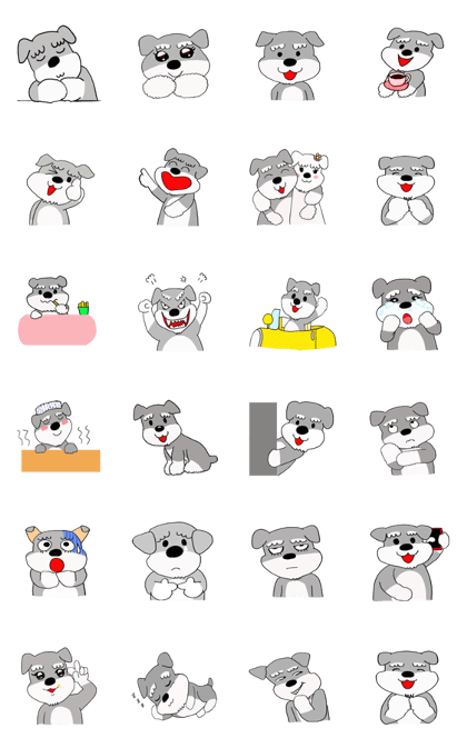 Schnauzer kawaii