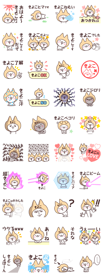 Name Sticker Kiyoko