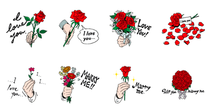 ROSE(1)red -I love you-