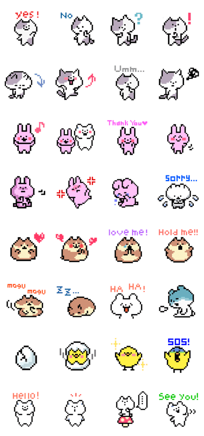 Dot animal sticker