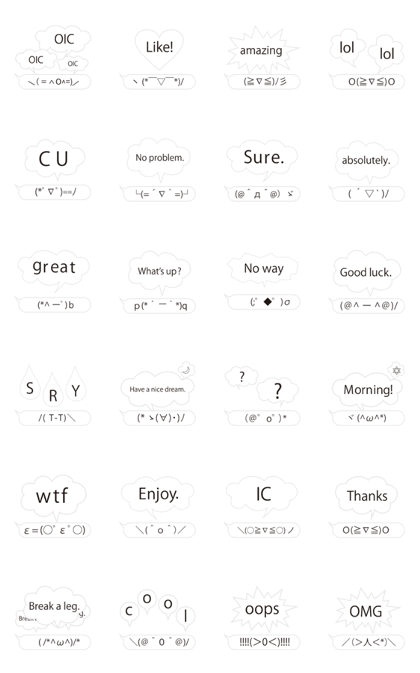 Speaking emoticons(Part6)English version