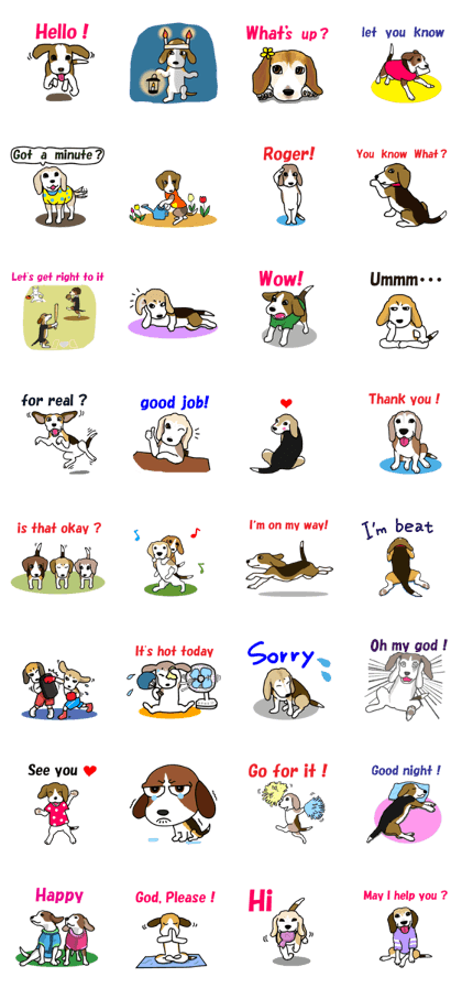 We are funny Beagles English version