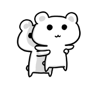 move black eyed white bear