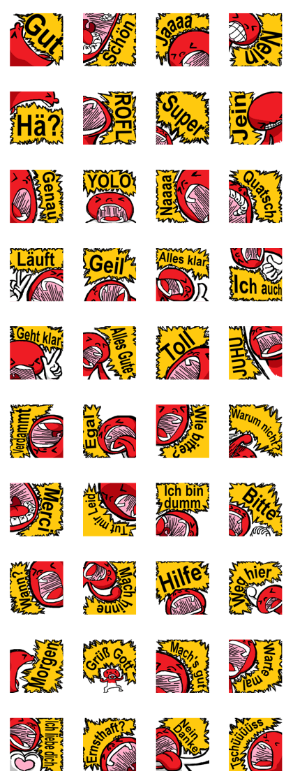(German)The shouting man