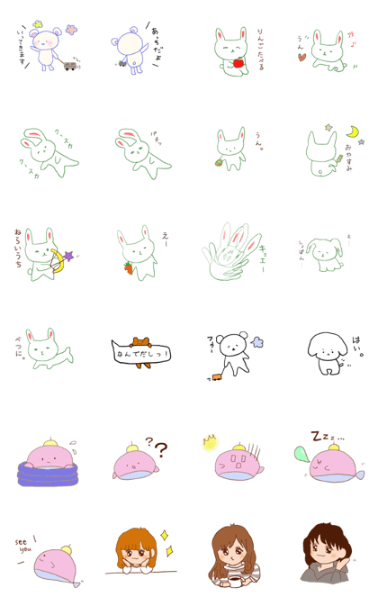 Lots of different types of sticker