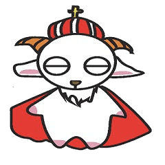 Sticker of a goat, yes, old man