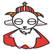 Sticker of a goat, yes, old man