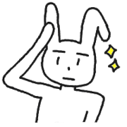 Straight face rabbit-magao-