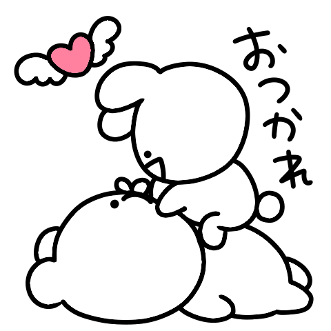 Mini rabbit and bear pop-up stickers