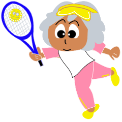 Tennis love grandma