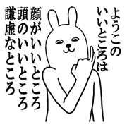 Fun Sticker gift to YOUKO Funny rabbit