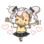 Magical girl Old man