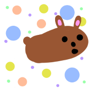 Brown cute rabbit