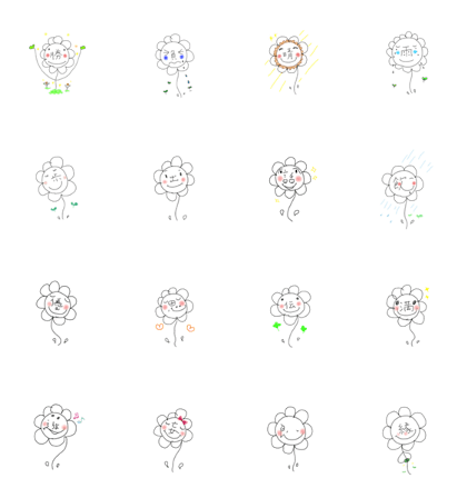 Sunflower kanji 3