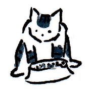 Japanese style brush cat