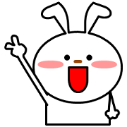 Polite and energetic rabbit