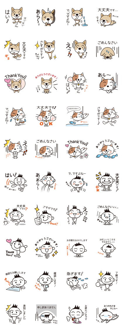 A family of dogs and cats