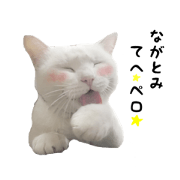 Sticker for Nagatomi who loves a cat.
