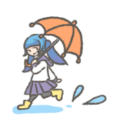 Blue Tails girl