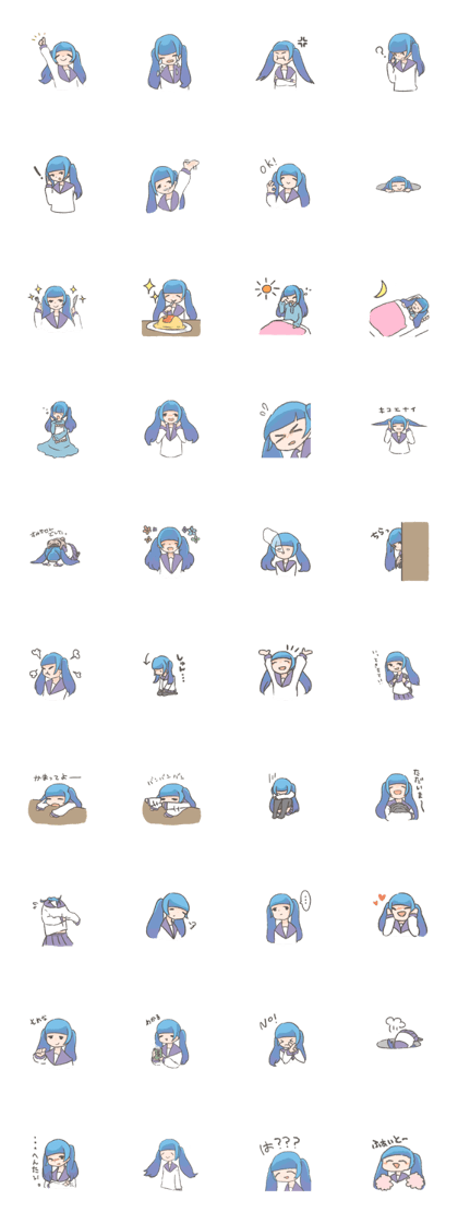 Blue Tails girl