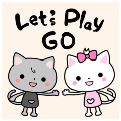 White cat and black cat (play go)