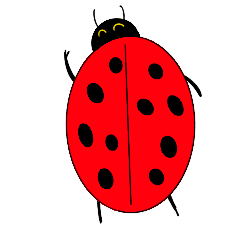 Red ladybugs Sticker