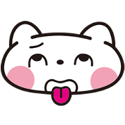 Sticker of white cat!
