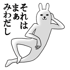 Fun Sticker gift to MIWA Funny rabbit