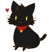 black cat! Moimoi