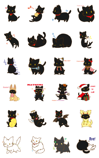 black cat! Moimoi