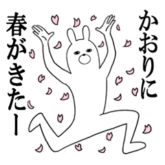 Fun Sticker gift to KAORI Funny rabbit