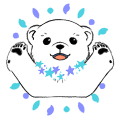 Traditional Chinese star polar bear