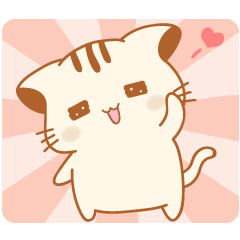 꿀 고양이-cute kitten sticker