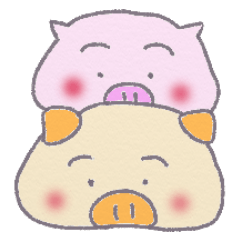 Two Pigs in Love