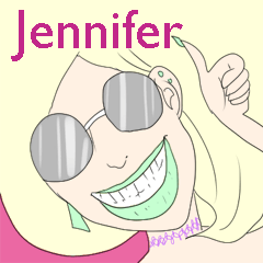 Jennifer only sticker!