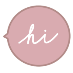 daily conversation - pink speech bubble