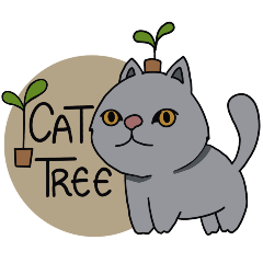 แมวผู้น่ารักกับต้นไม้จิ๊ว