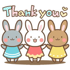 三つ子うさぎとカンタン英語 Line スタンプ Line Store 三つ子うさぎとカンタン英語 Line スタンプ Line Store