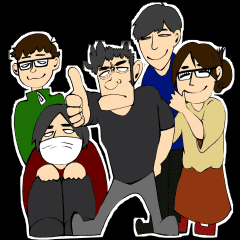 purplefamily Stiker LINE LINE STORE purplefamily Stiker LINE LINE STORE