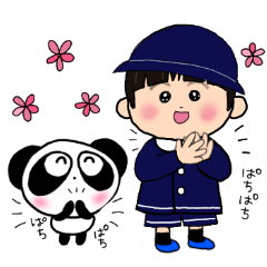 Pretty PANDA P-chan & Kainya Sticker