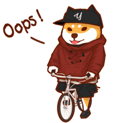 柴犬の自転車ライフスタイル