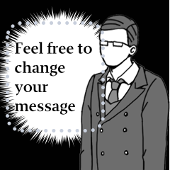 Butler stickers message Ver. (English)