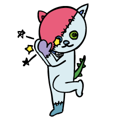 踊り猫のボタンver2